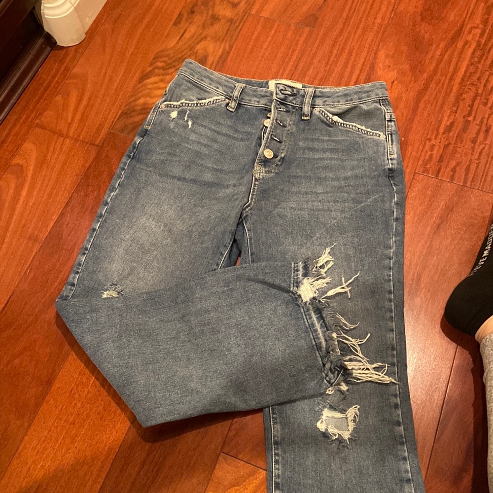 Free people high waisted mom jean